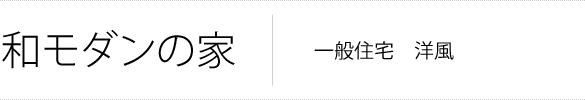和モダンの家 一般住宅　洋風